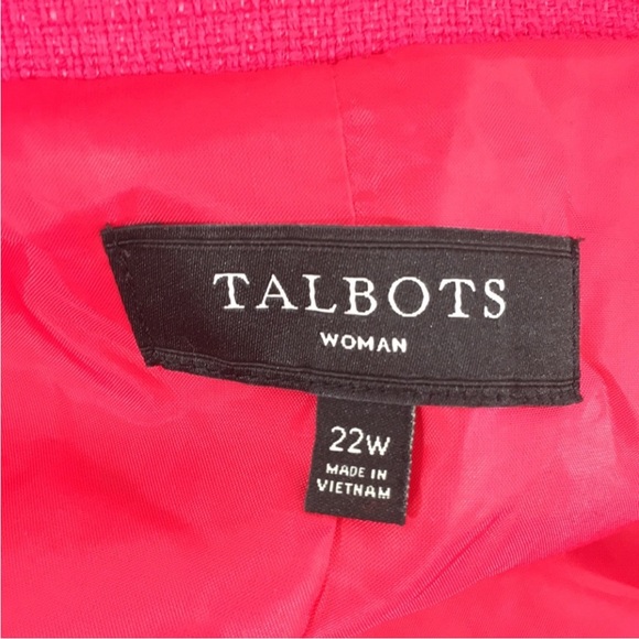 Talbots SPRING Cotton Button Front Trench Jacket Womens 22W Single Breasted Coat - Picture 5 of 9